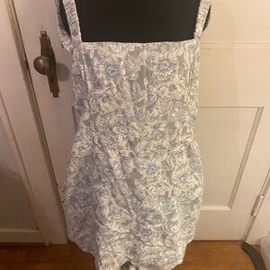 Abercrombie & Fitch Blue and White Floral Romper